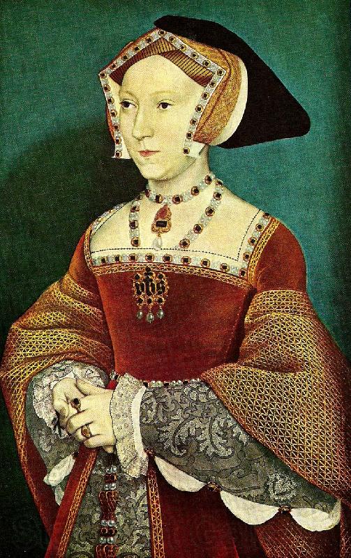 Hans Holbein i rod sammetsklaning med parl-och rubinbesattning Spain oil painting art